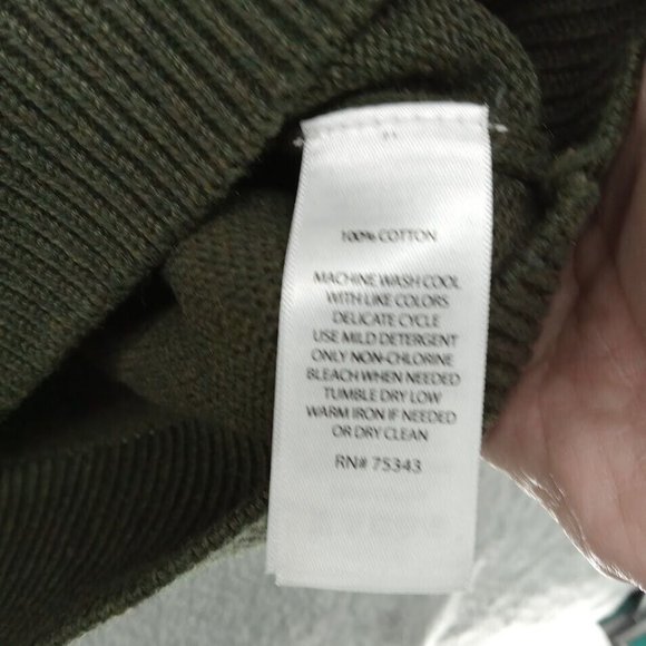 Frederik Anderson Copenhagen Sweater Mens Large Dark‎ Green Pullover Heavy Knit - Picture 4 of 8